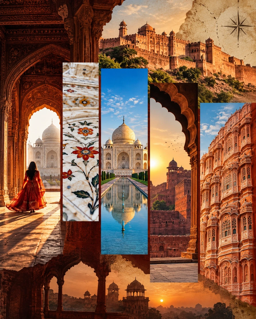 Golden Triangle Tour India covering Delhi Agra and Jaipur